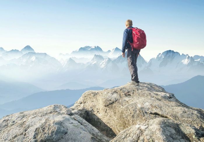 Hiking A Mountain