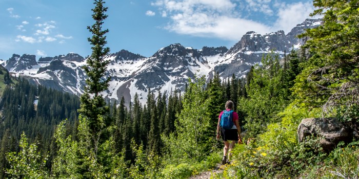 Hiking In Mountains